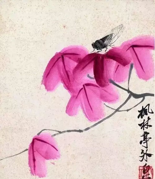 白石老人笔下的20幅红叶秋声图