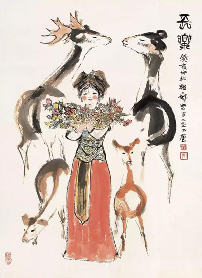 程十发-癸亥（1983）年作-长乐