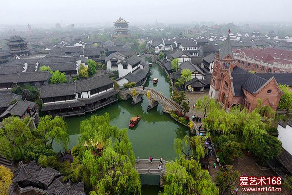 台儿庄古城又现美丽水乡景致