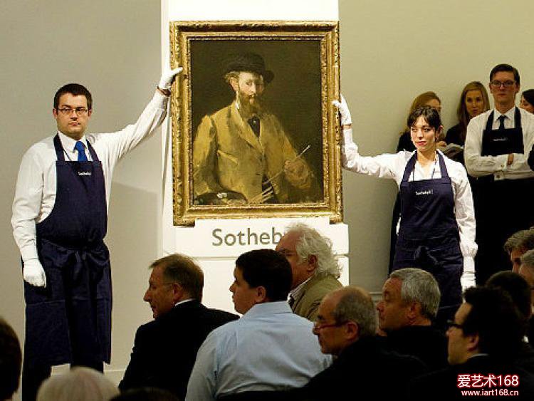 马奈极为罕见的一幅自画像《Portrait de Manet par lui-même, en buste》突破最低估价，在2010年6月22日的伦敦蘇富比拍卖会上，一举拿下2000万英镑，折合2960万美元。（文章转载自：雅昌艺术网，图片来源于网络）