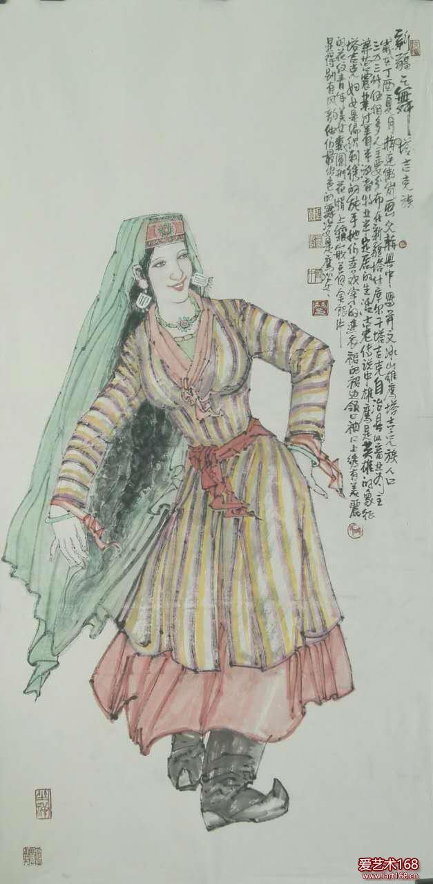 赫连傲岚作品欣赏——《塔克族舞》
