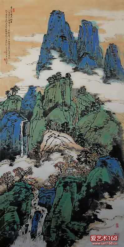 青山白云共幽奇