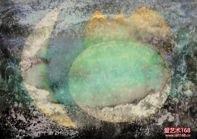 天语之三（彩墨综合）70×100cm 2008年